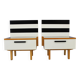 Mid-century pair of nightstands, Czechoslovakia, 1960s