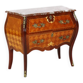 Bombé commode with marble top, Ryden möbler AB, Nybro (Sweden)