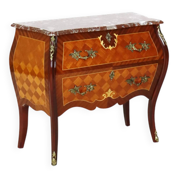 Bombé commode with marble top, Ryden möbler AB, Nybro (Sweden)