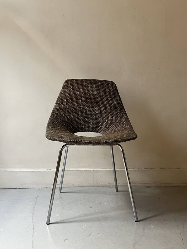 Chaise design tonneau mod. Amsterdam par Pierre Guariche pour steiner, 1950