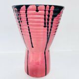 Large pink Art Ceram vase, circa 1970