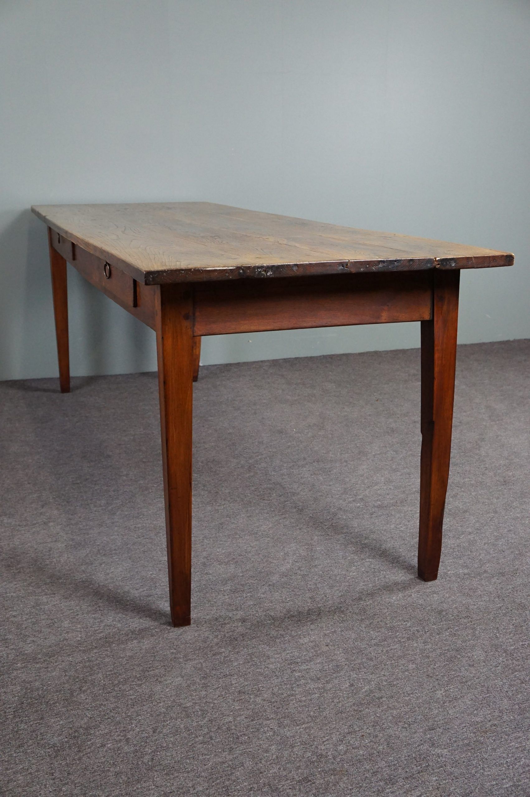 French farmhouse oak dining table circa 1880