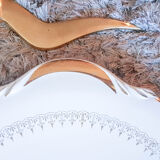 Digoin Sarreguemines "Lilitia" Large flat plate cake dish