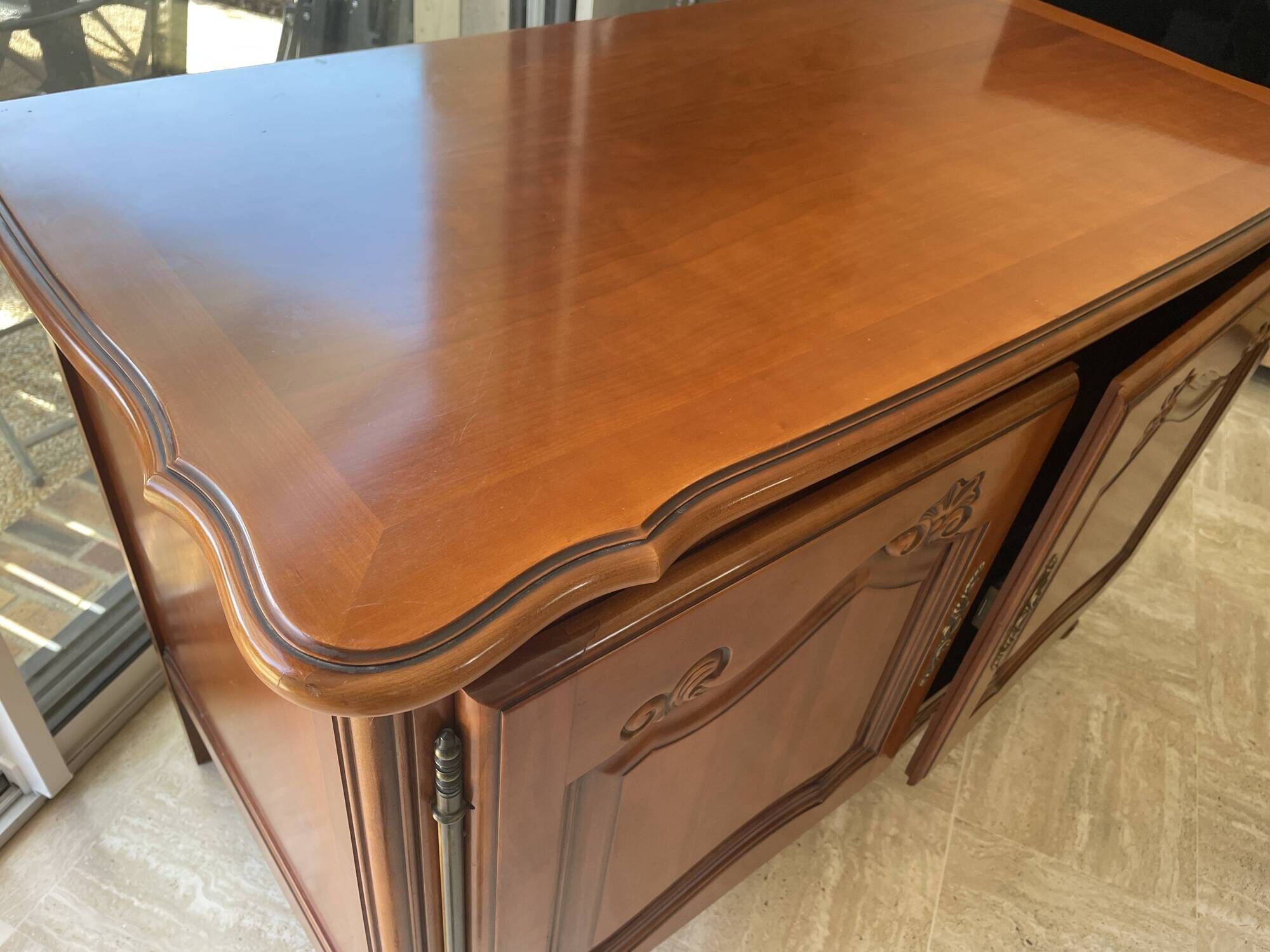Cherry wood sideboard