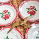 Lot de 6 assiettes plates Digoin Sarreguemines Badonvillier modèle Cibon