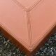 Cognac leather coffee table, vintage 1980s.