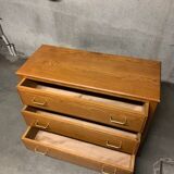 Vintage Oak Chest of Drawers with Three Drawers
