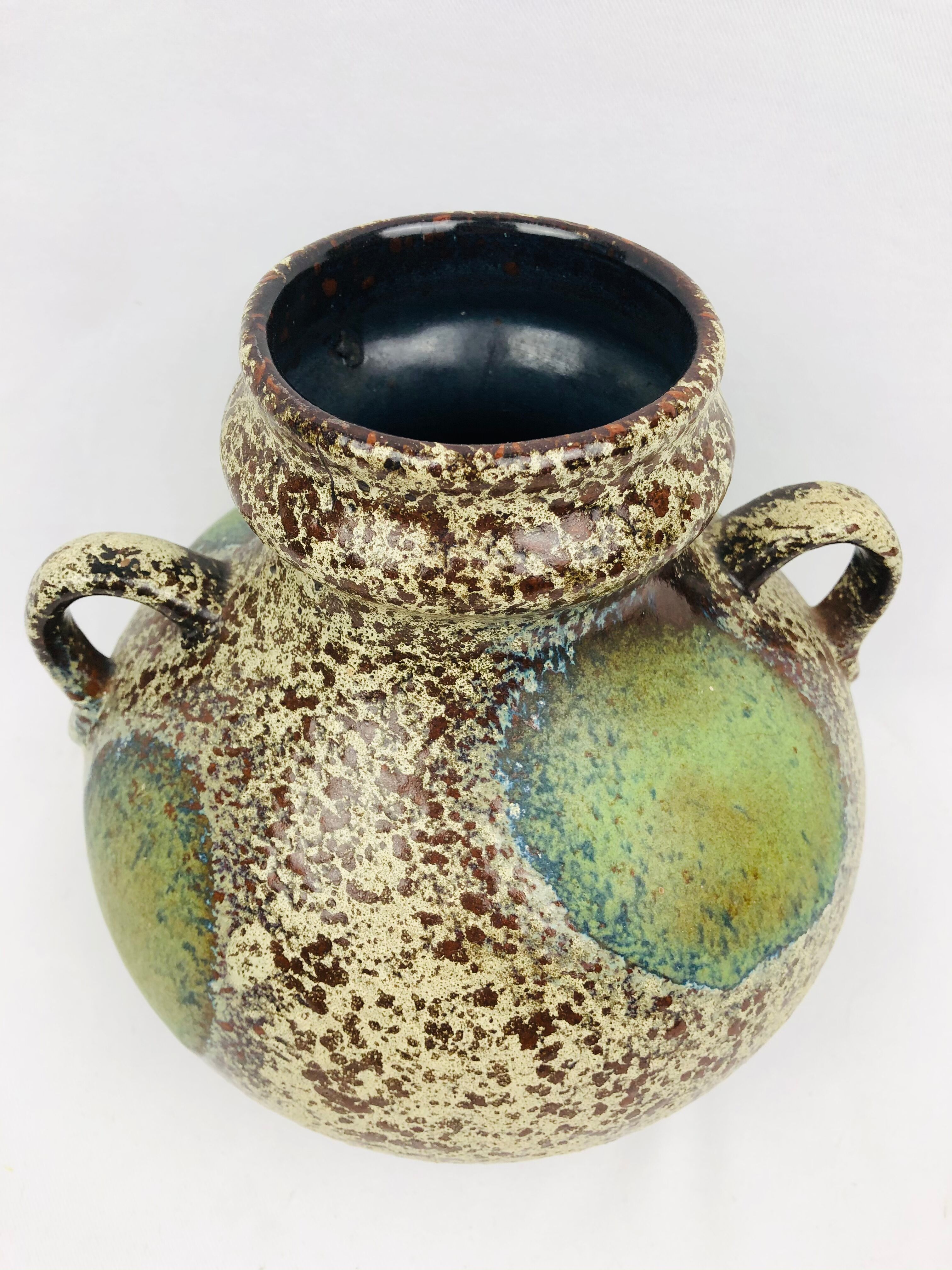 Vintage vase in west germany earthenware