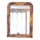 Old Louis Phillipe mercury mirror, in gilded stucco.