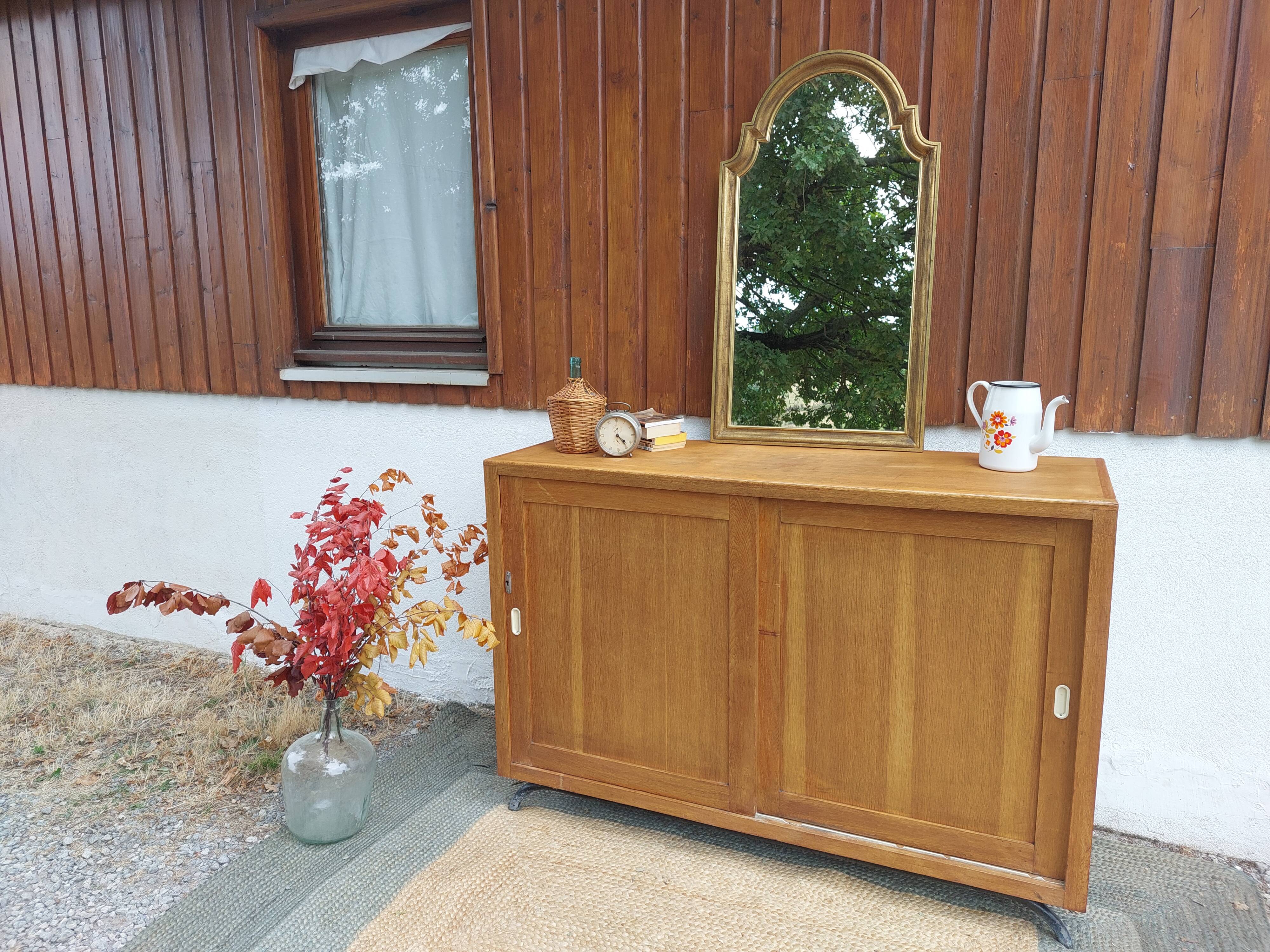Sideboard, sliding doors, 1970s vintage