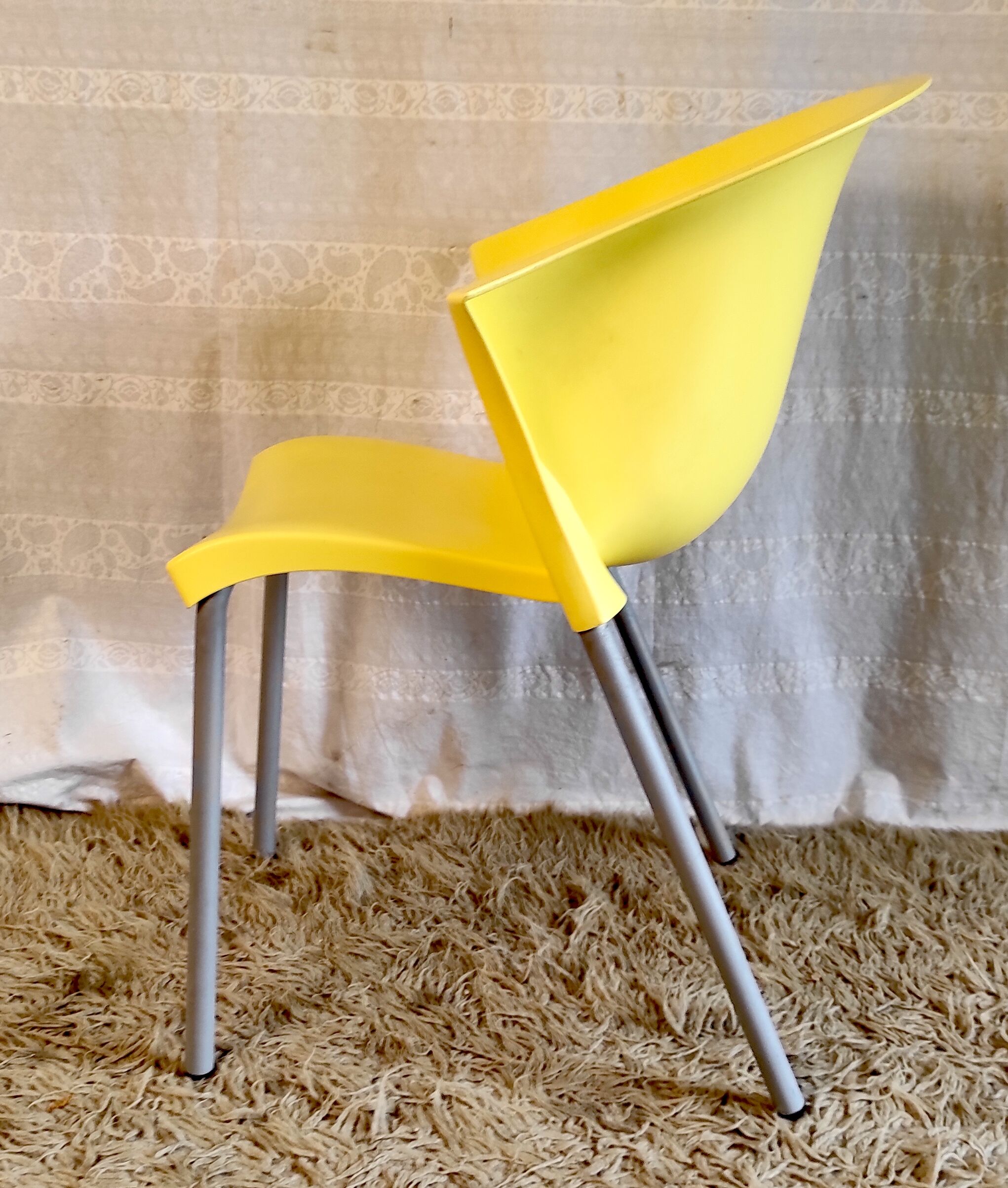 Yellow chair "blablabla" by Marc Maran for Parri A.&CO, end XXth