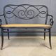 Art nouveau settee no. 2 in bent wood and cane by Thonet Brothers, Austria 1900s