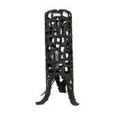 Marcello Fantoni brutalism metal lamp, 1960's