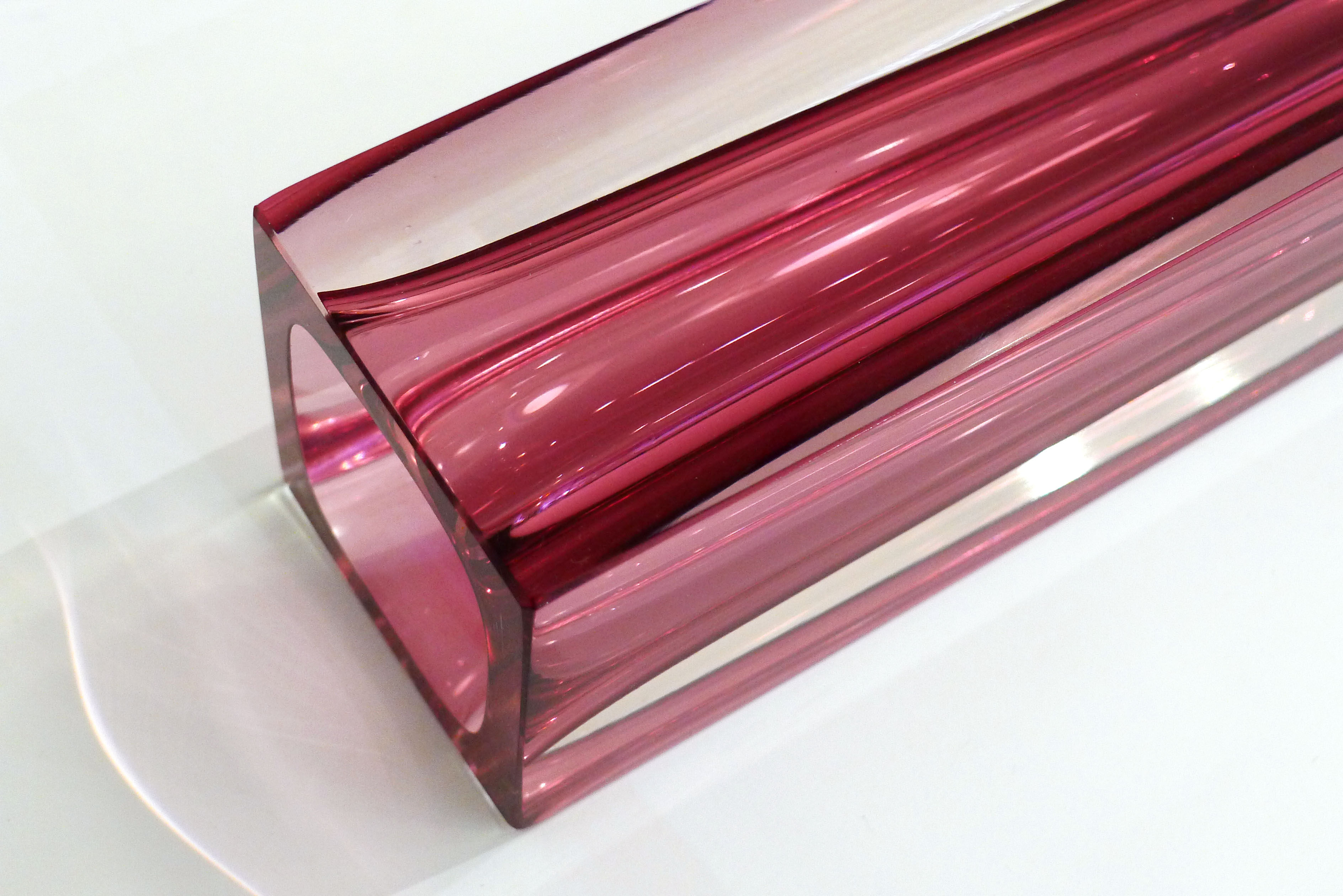 Large sommerso vase, Murano glass