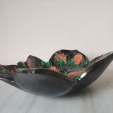 Vintage glazed ceramic trinket bowl