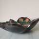 Vintage glazed ceramic trinket bowl