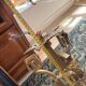 Lustre Bronze Ceiling Light Empire Return Egypt Ram 6 Lights Frosted Glass