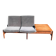 Modular Scandinavian living room bench Saga for Karl Sorlie & Sonner 1958