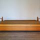 Tamara sofa bed in ash and fabric by F. Aplewicz for Lad, Polish Vintage 1950