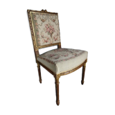 Louis XVI gilded wood chair