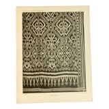 Old fabric board Ikät de Borné 1930