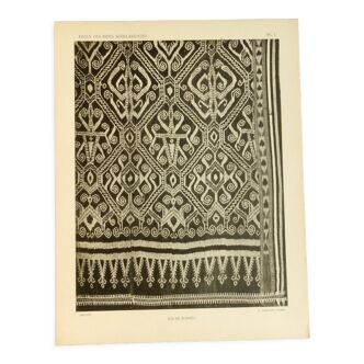Old fabric board Ikät de Borné 1930