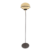 Floor lamp 1990 vintage Italy opaline zebra
