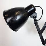 Applique murale industrielle noire à ciseaux, années 1950