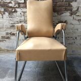 Chair of the 1950s with its Ottoman