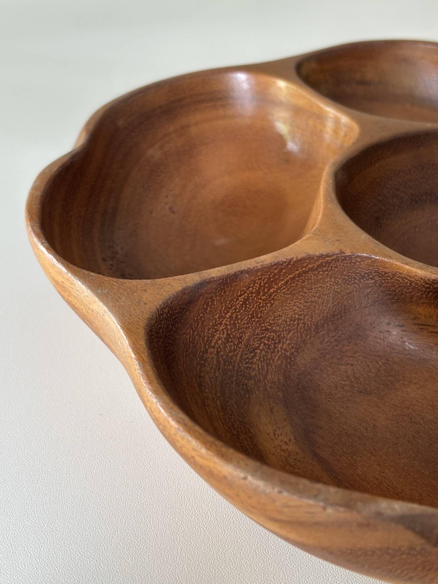 Teak wood aperitif platter