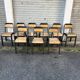 (Lot) 26 old school/bistro chairs Stella