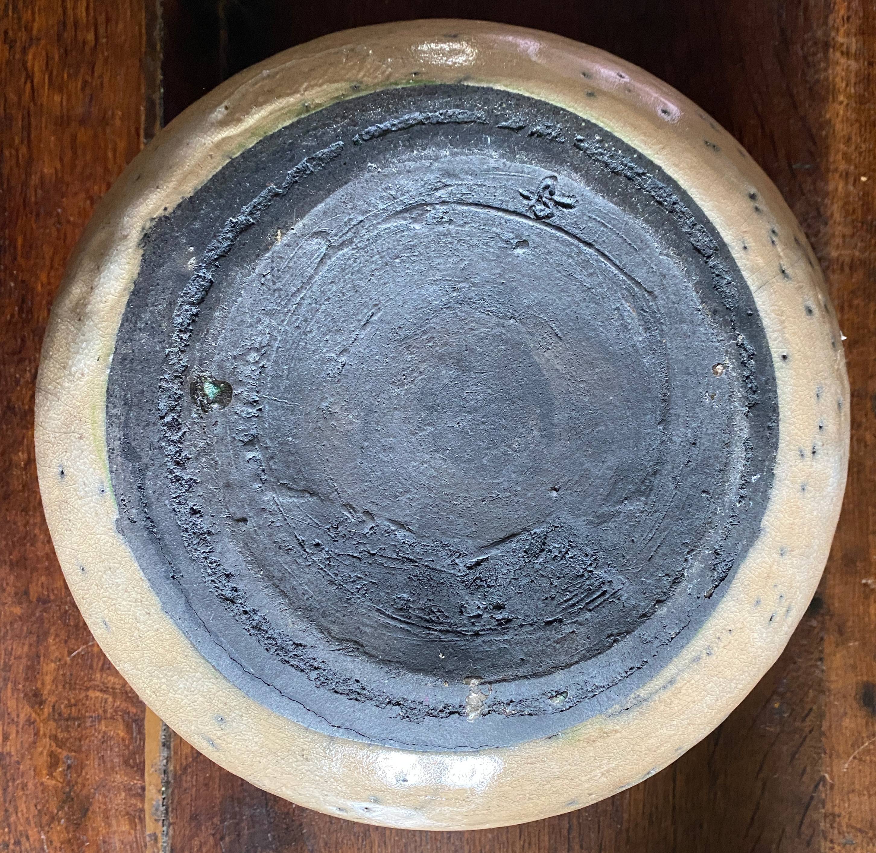 Raku design ceramic vase signed pottery Ceramic stoneware