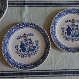 Johnson Brothers “Hearts & Flowers” - Large oval dish and 2 dinner plates ø 22 cm.