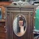 Old cloakroom or coat rack in oak