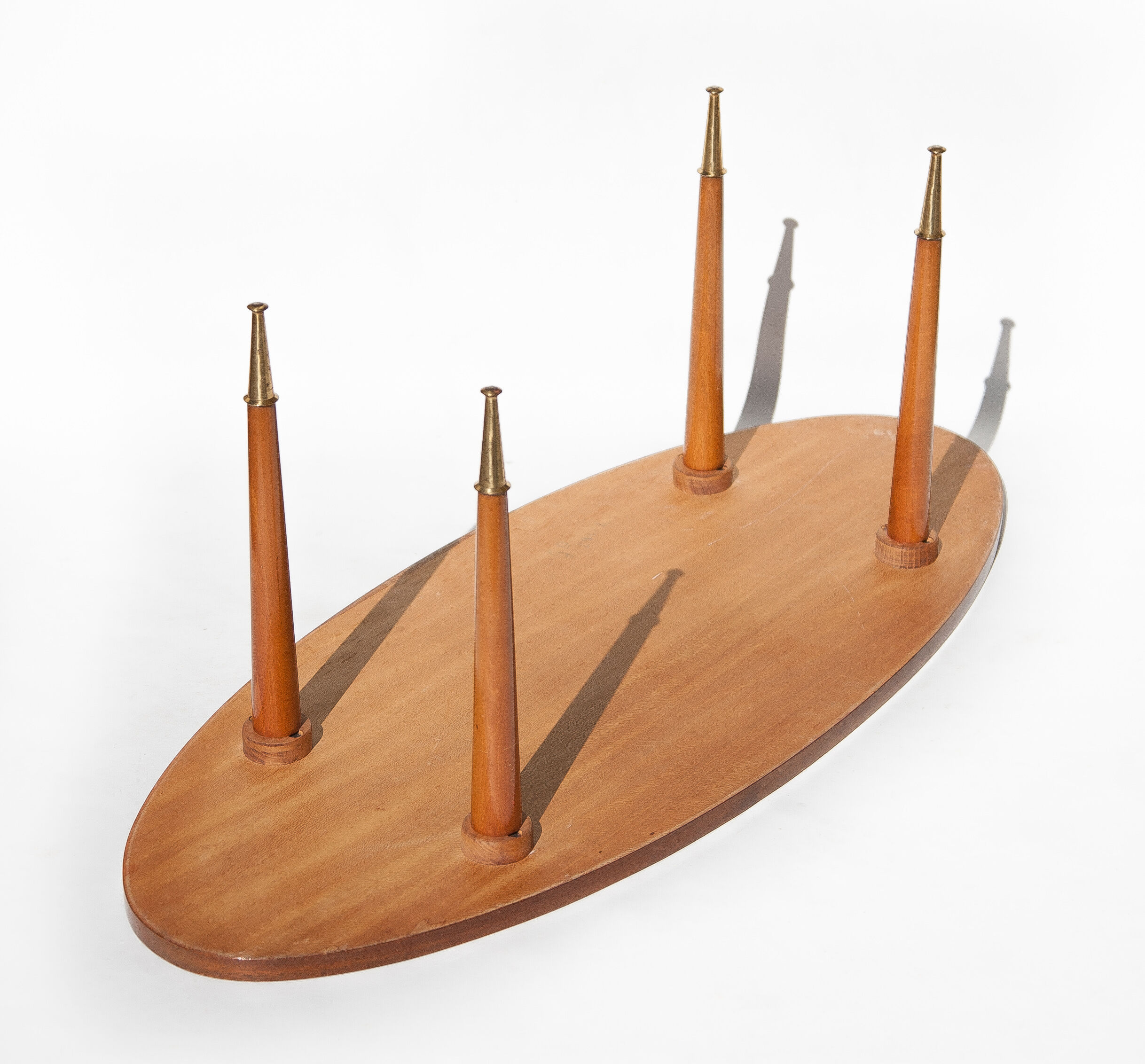 Table vintage, wood table, coffee table, coffee table, table oval, table feet compass, interior decorating, home décor, 60's