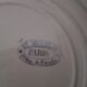 Flat plate HL Mouplot 33 rue de Paradis Paris Asian pattern diam 23 cm