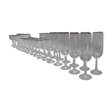 Large service 36 pieces of crystal
