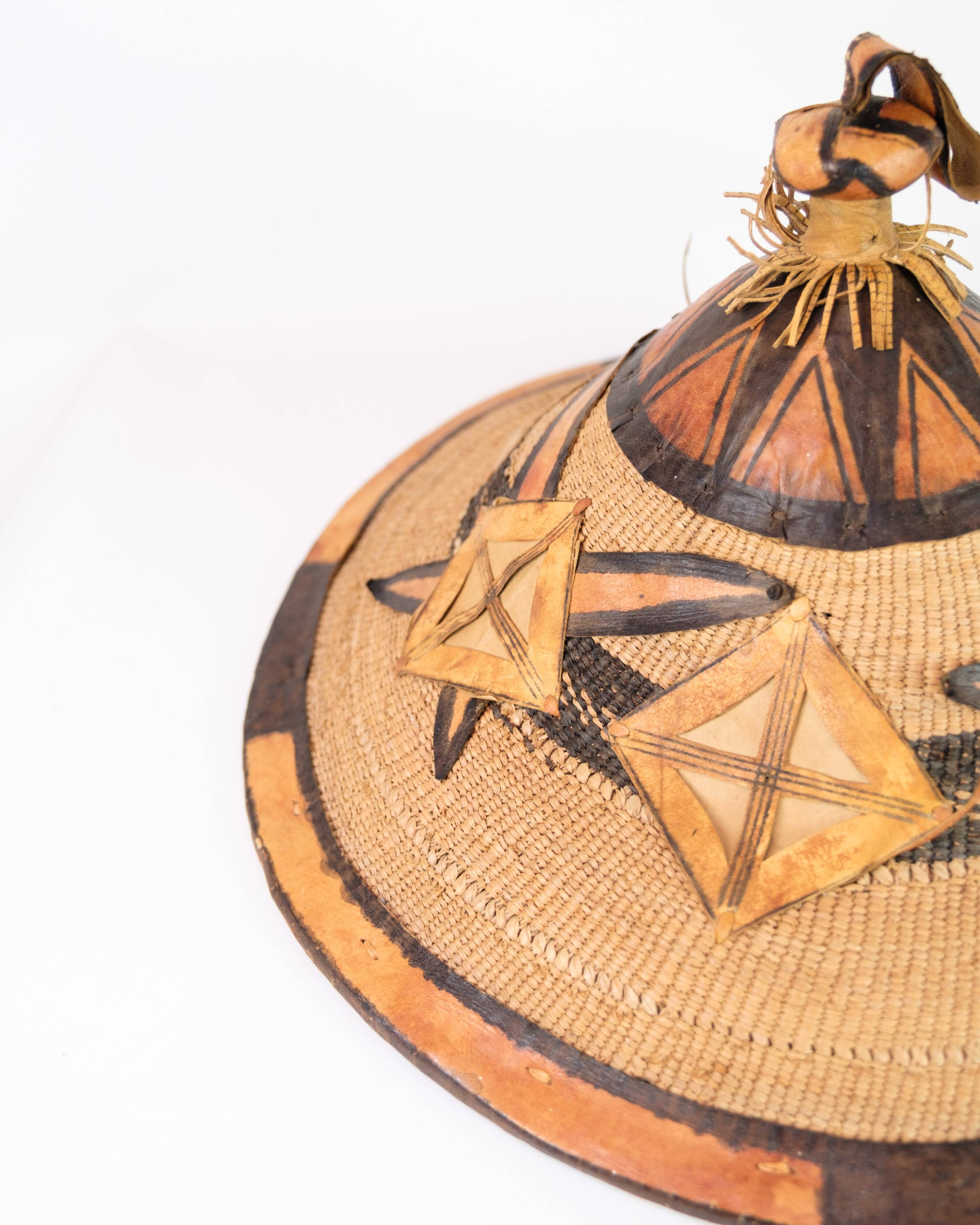 Traditional Fulani Hat Or Tengaade Made In Natural Materials From Africa