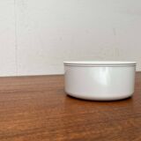White melamine ashtray, mid-century Swedish design by Gunnar Larson for Gustavsberg, 1960s.