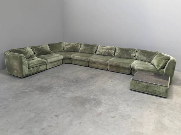 Large vintage modular sofa by Musterring, Germany 1970s