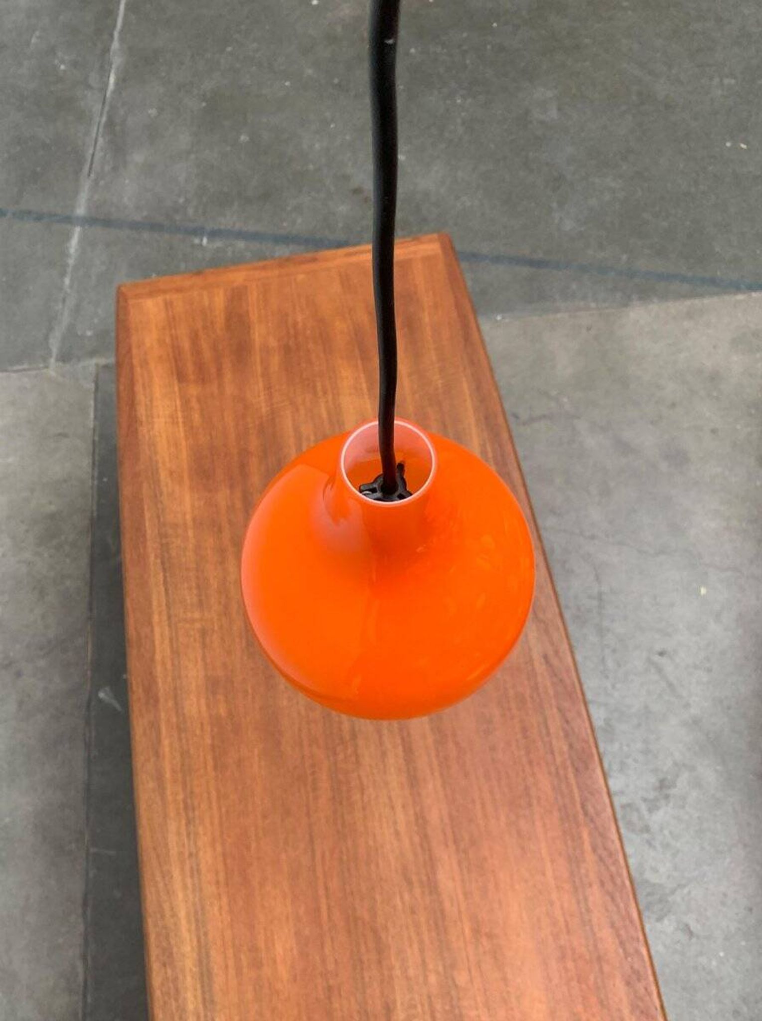 Mid-Century German Glass Pendant Lamp AH by Peill & Putzler, Set of 3