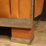 Italian design armchair in leather from the 70s