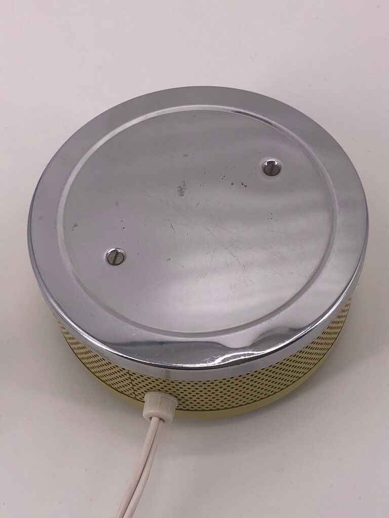 Night light in yellow perforated