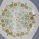 ceramic pie dish edelkeramik grunstadt floral decoration