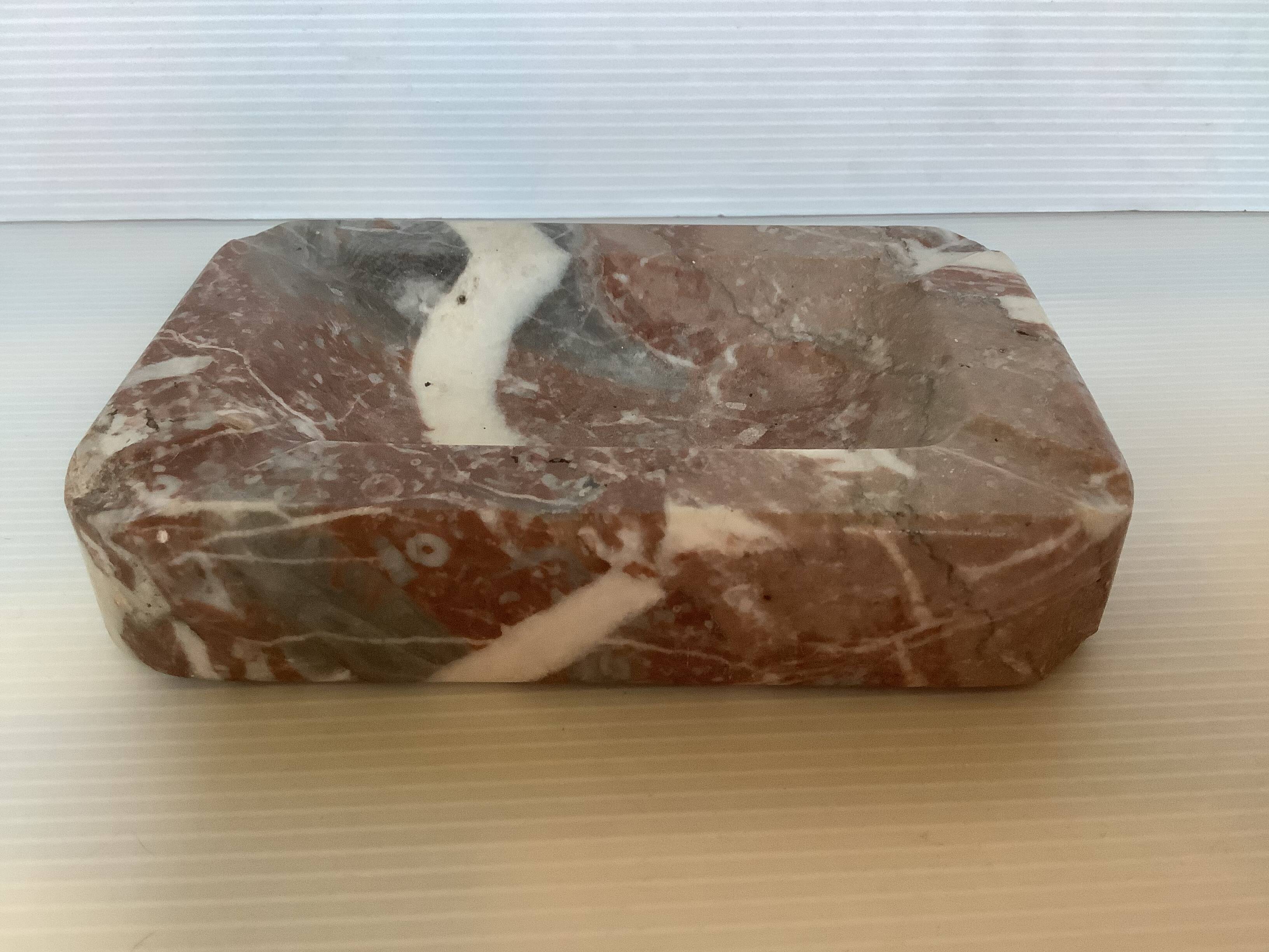 Empty marble ashtray pocket