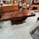 Art Deco dining table with a central cradle base from the 1930s.