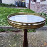 Marble table side or table pedestal table