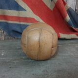 Vintage leather soccer ball