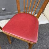 Set of 3 vintage chairs baumann 1960