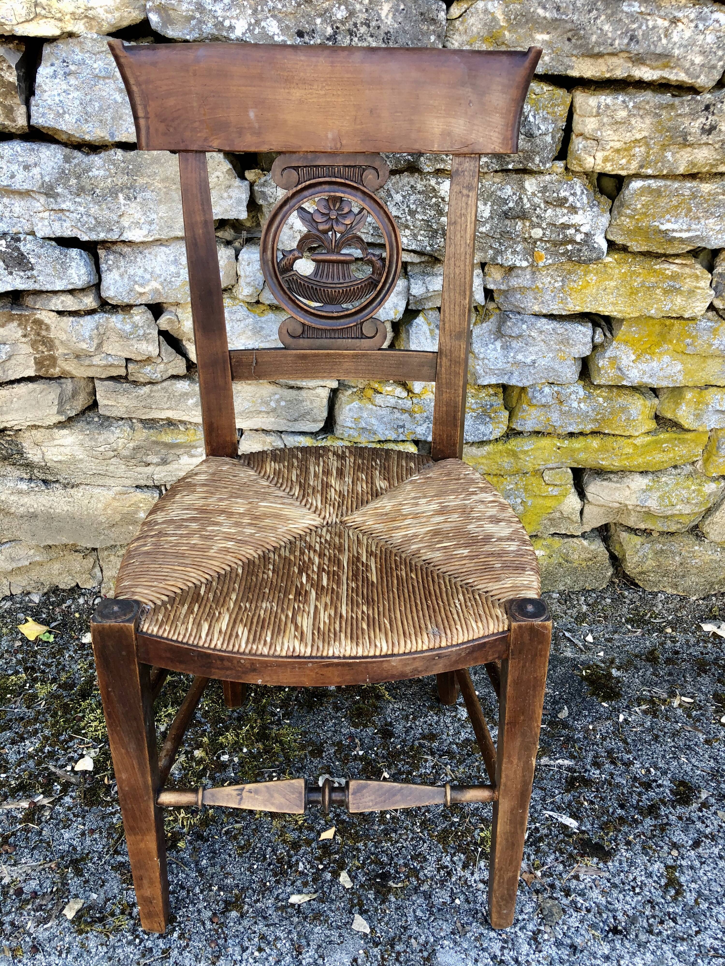 Pair of chairs early 19th century restoration